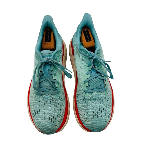HOKA One One Clifton 8 Running Shoes 1119394-AEBL Womens Sz 10.5 B Eggshell Blue - Picture 4 of 8
